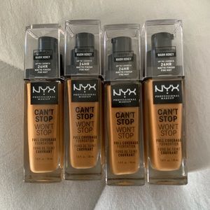 NYX foundation. Color: Warm honey. BRAND NEW PRODUCTS!!!!